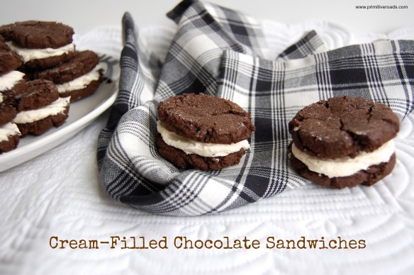 Cream Filled Chocolate Sandwiches