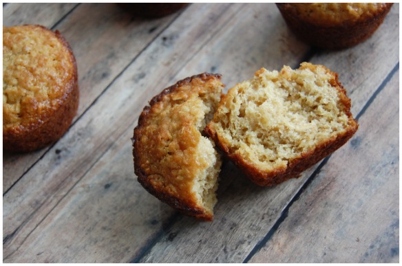 Oatmeal Muffins Split