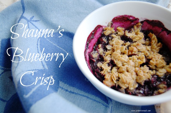 Shauna's Blueberry Crisp