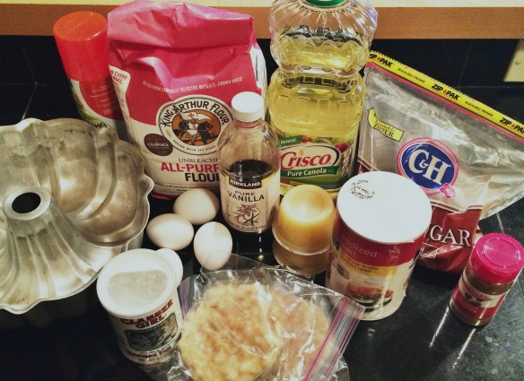 Banana Bundt Cake Ingredients