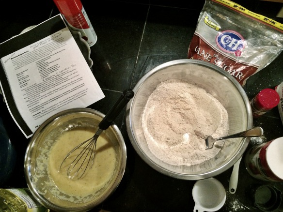 Banana Bundt Cake Process