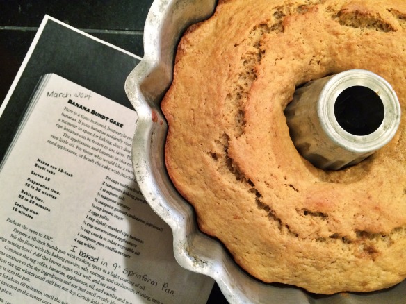 Banana Bundt Cake recipe