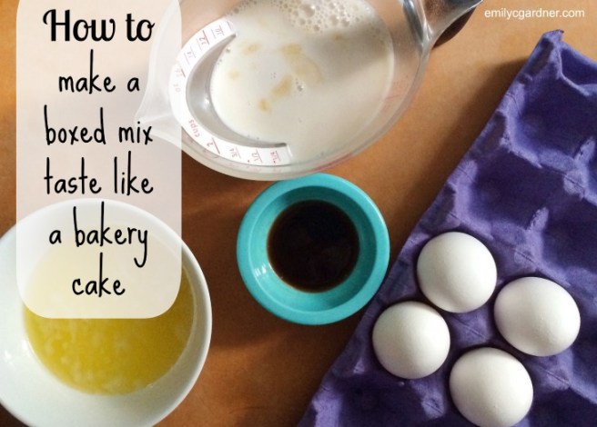 boxed mix - bakery cake