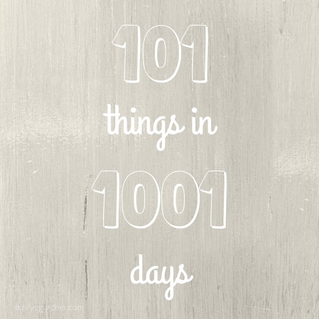 101 things in 1001 days